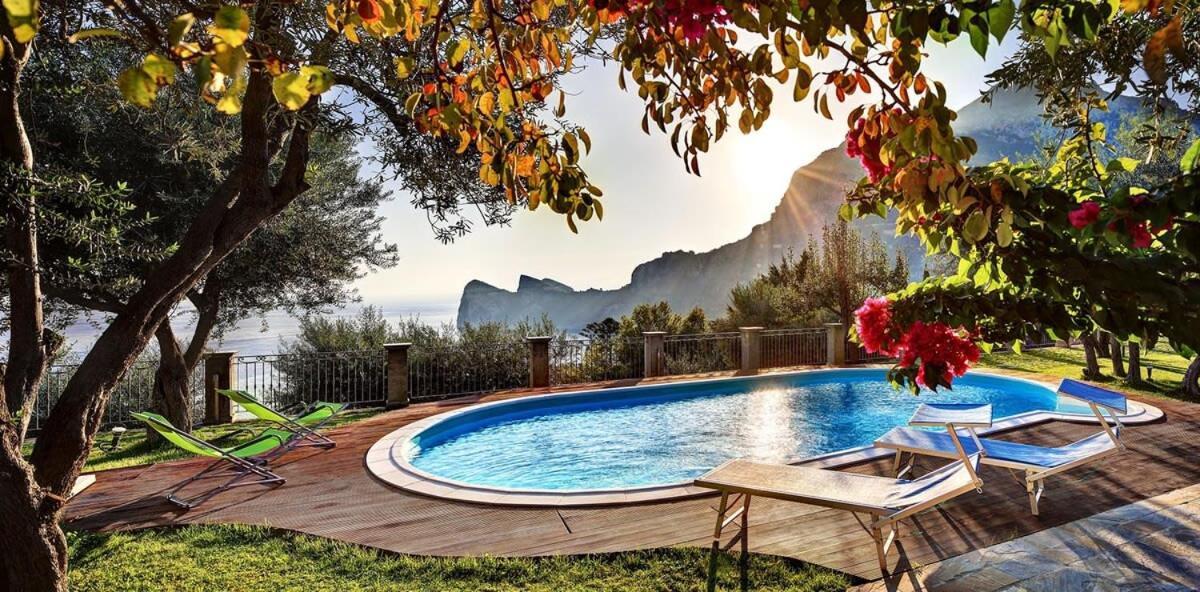 Relais Mamma Mia Sea Views Pool & Terraces Villa Massa Lubrense Buitenkant foto